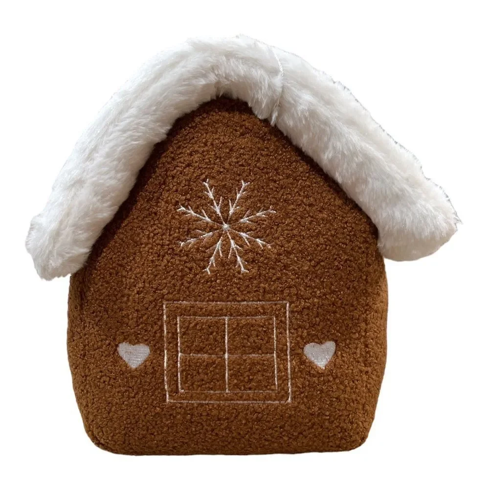 VHTF NWT Gingerbread House Cozy Teddy Decorative Pillow